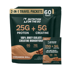 2-in-1 Whey Protein Isolate Creatine Travel Packets