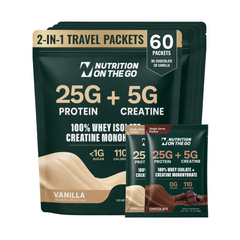 2-in-1 Whey Protein Isolate Creatine Travel Packets