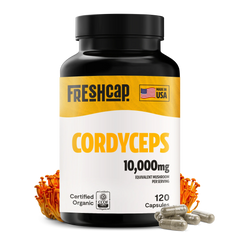 Organic Cordyceps Mushroom Supplement Capsules Dietary Support