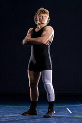 Full-Length Padded Knee Sleeve - White
