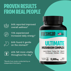 Organic Mushroom Complex Supplement Capsules Dietary Support
