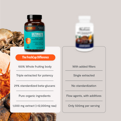 Organic Mushroom Complex Supplement Capsules Dietary Support