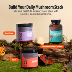 Organic Mushroom Complex Supplement Capsules Dietary Support