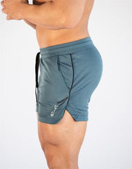 Men's Quick Dry Compression Gym Running Shorts Pockets