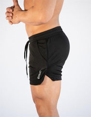 Men's Quick Dry Compression Gym Running Shorts Pockets