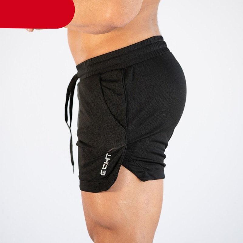 Men's Quick Dry Compression Gym Running Shorts Pockets