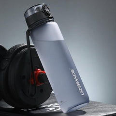 Sports Water Bottle With Time Marker Leakproof Tritan