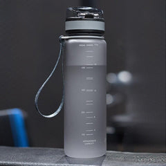 Sports Water Bottle With Time Marker Leakproof Tritan