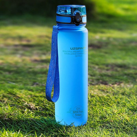 Sports Water Bottle With Time Marker Leakproof Tritan