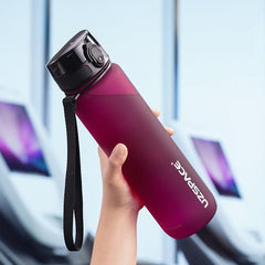 Sports Water Bottle With Time Marker Leakproof Tritan