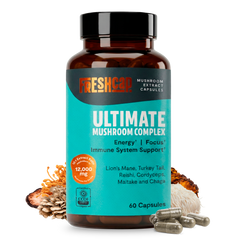 Organic Mushroom Complex Supplement Capsules Dietary Support
